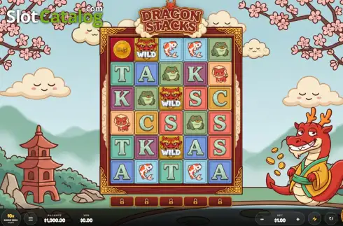 Скрин2. Dragon Stacks слот