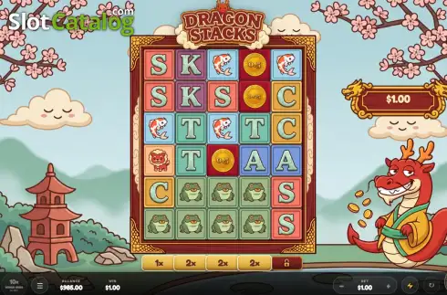 Скрин3. Dragon Stacks слот