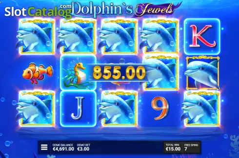 Скрин3. Dolphin’s Jewels слот
