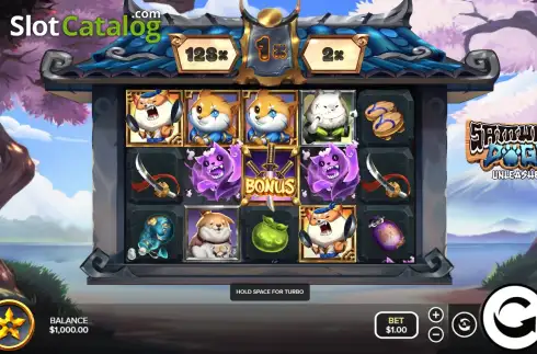 Скрин2. Samurai Dogs: Unleashed слот