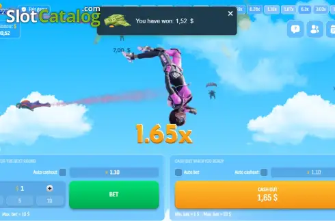Скрин3. Skydiver слот