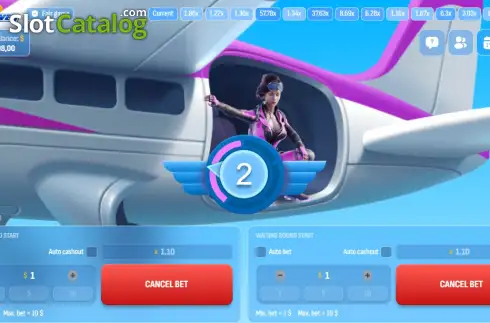 Скрин2. Skydiver слот