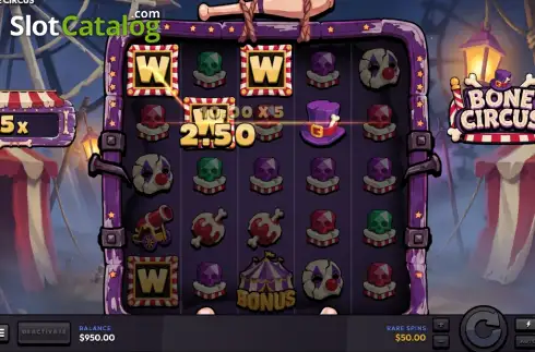 Скрин3. Bone Circus слот
