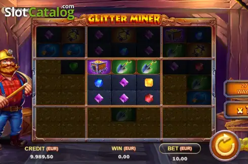 Скрин2. Glitter Miner слот