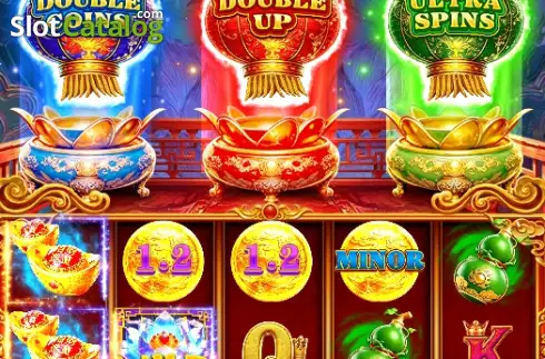Скрин3. Lotus Lanterns: Dragon's Fortune слот