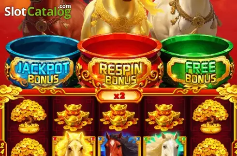 Скрин2. Galloping Horse Fortune слот