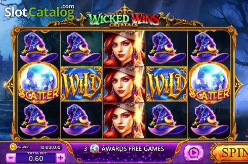 Скрин2. Wicked Wins: Crystals слот