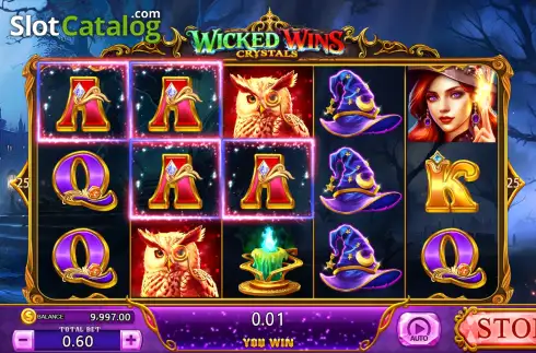 Скрин3. Wicked Wins: Crystals слот