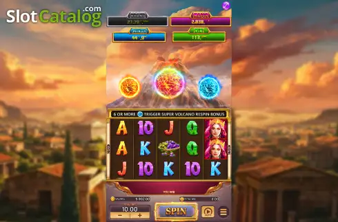 Скрин2. Pompeii's Blaze слот