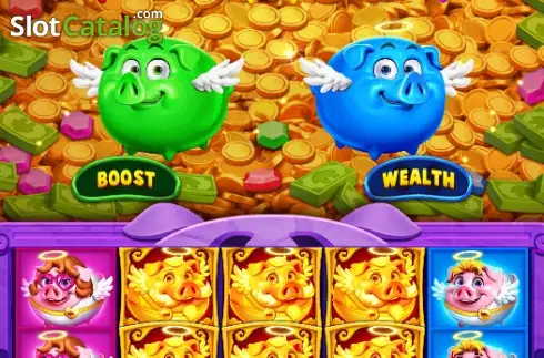 Скрин2. Piggies Wealthy Angelic слот