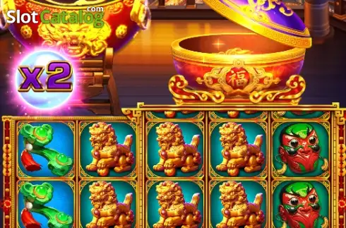 Скрин2. Dancing Golden Drums слот