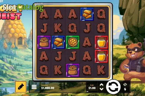 Скрин2. Honey Heist слот