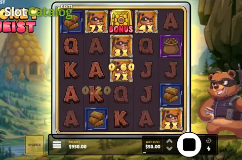 Скрин3. Honey Heist слот