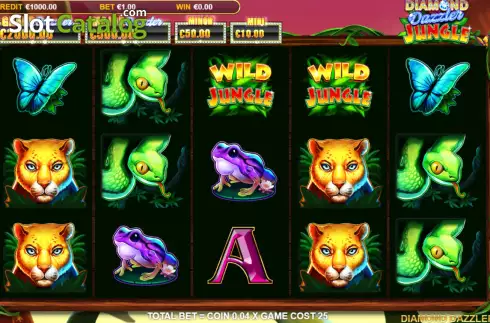 Скрин2. Diamond Dazzler Jungle слот