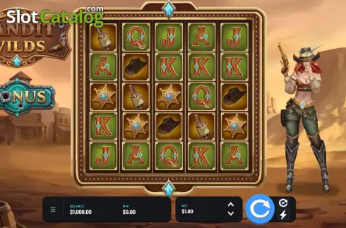 Скрин2. Bandit Wilds слот