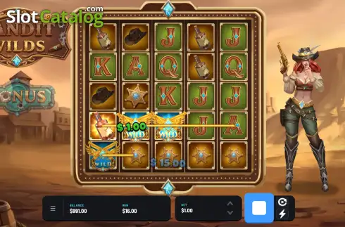 Скрин3. Bandit Wilds слот
