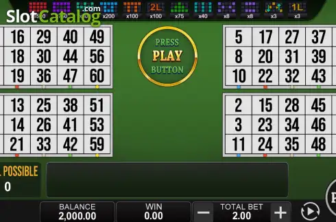 Скрин2. Bingo Bonanza (Yellow Bat) слот