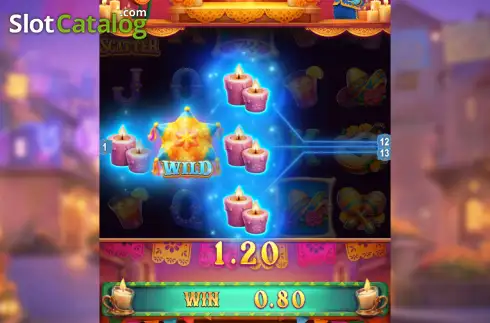 Скрин3. Calavera Fiesta (Yellow Bat) слот