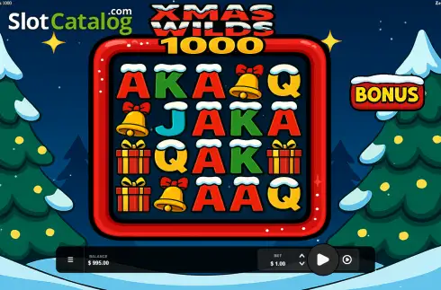 Скрин2. Xmas Wilds 1000 слот
