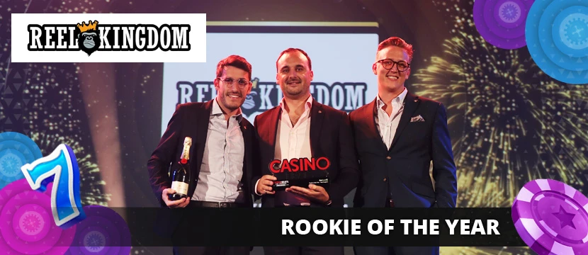 Reel Kingdom - Победитель SlotCatalogs Rookie of the Year SBC Award 2022 Reel Kingdom SBC SlotCatalog Award 2022