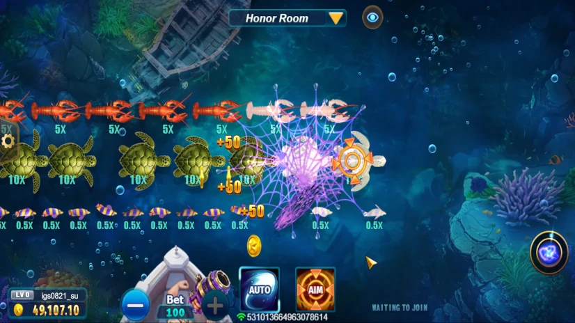 Экран Ocean Hunter Ocean Hunter Screen